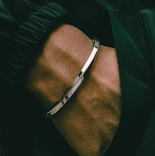Bracelet torsadé en acier inoxydable pour homme - Guy Linier